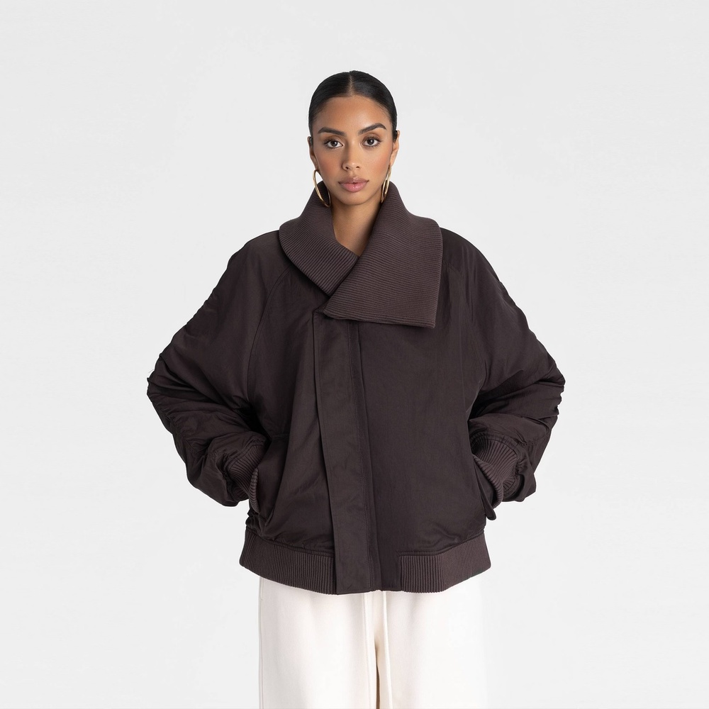 KBB by KAHLANA x Target Women's Size M Medium The Shawl Collar Jacket Dark Brown